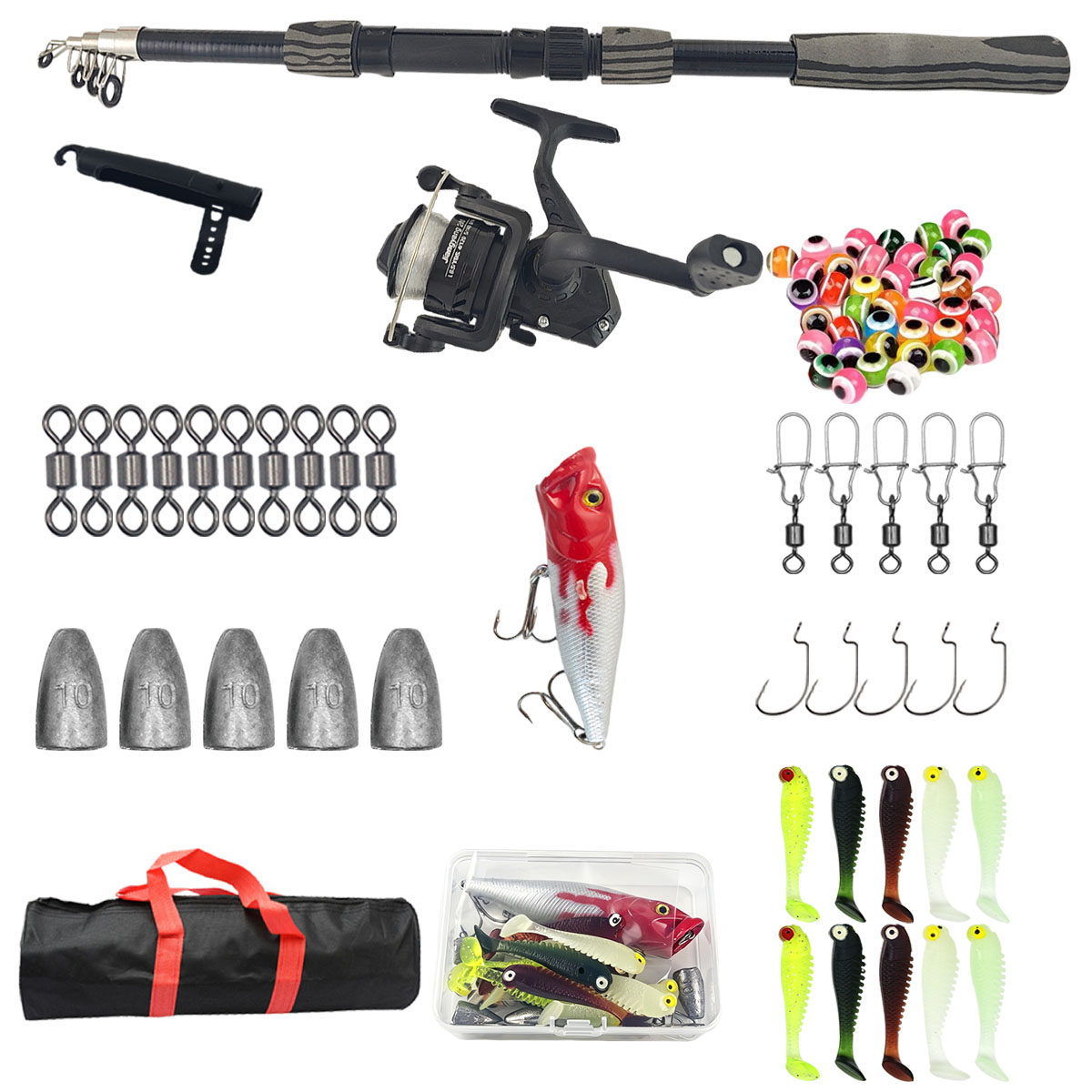 Kit Canna da Pesca Telescopica - Fishing Rod Spinning recensione e prezzo
