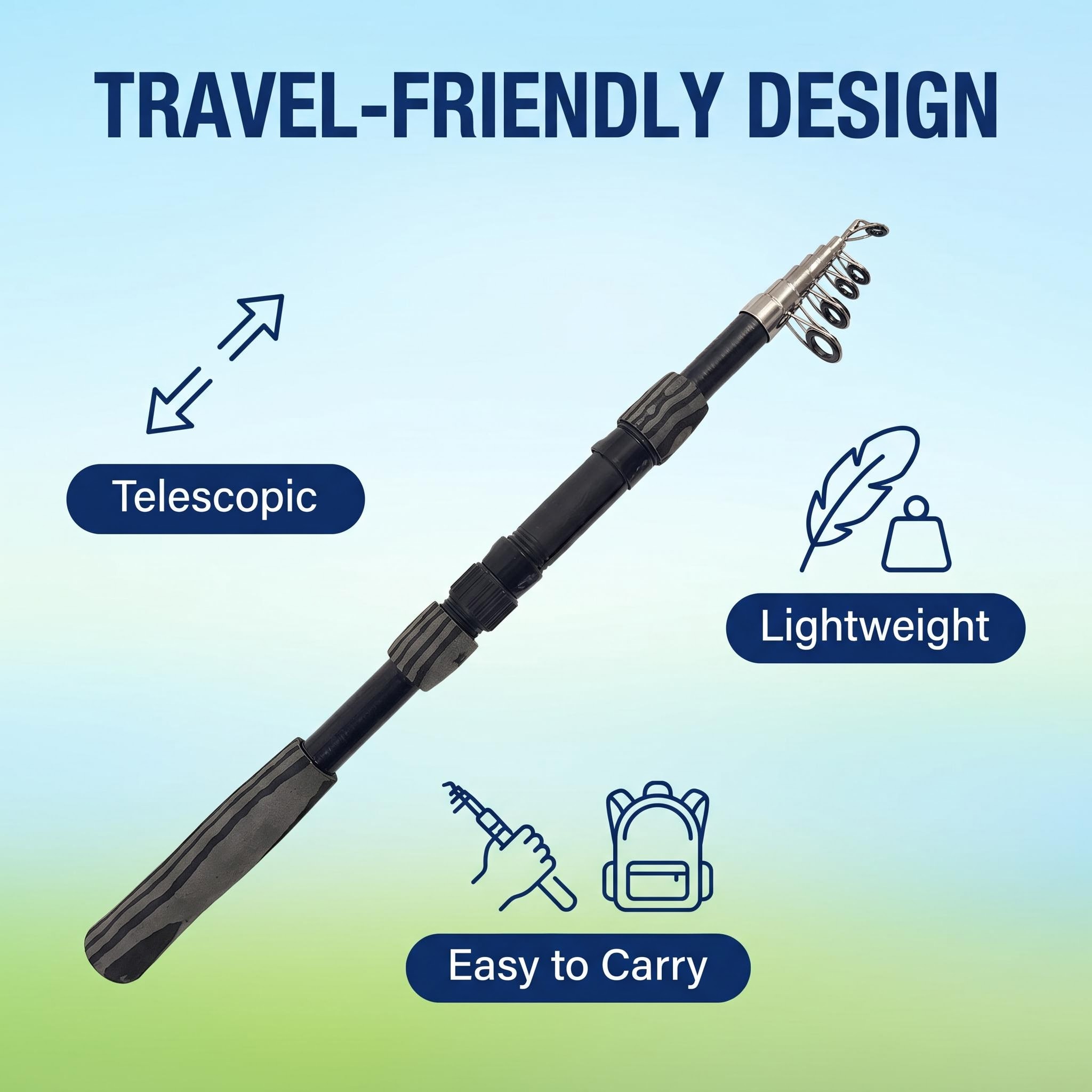 Kit Canna da Pesca Telescopica - Fishing Rod Spinning recensione e prezzo